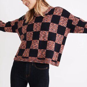 Madewell Checkered Pullover Sweater